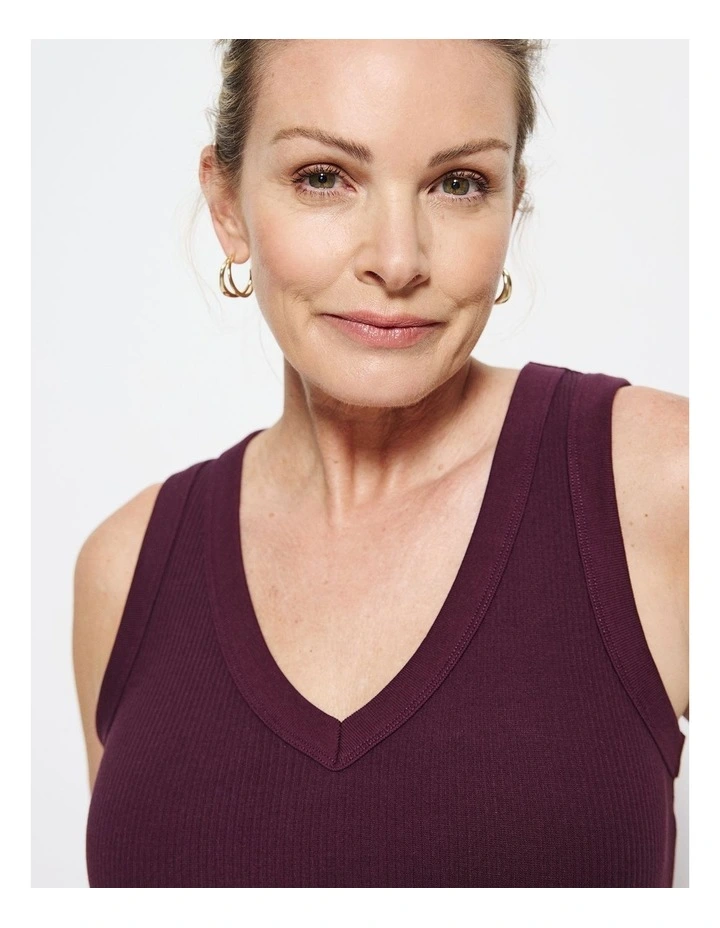 Phoebe Tank in Plum image 6