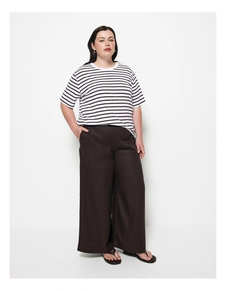 Dani Tee in Bitter Chocolate Stripe image 4