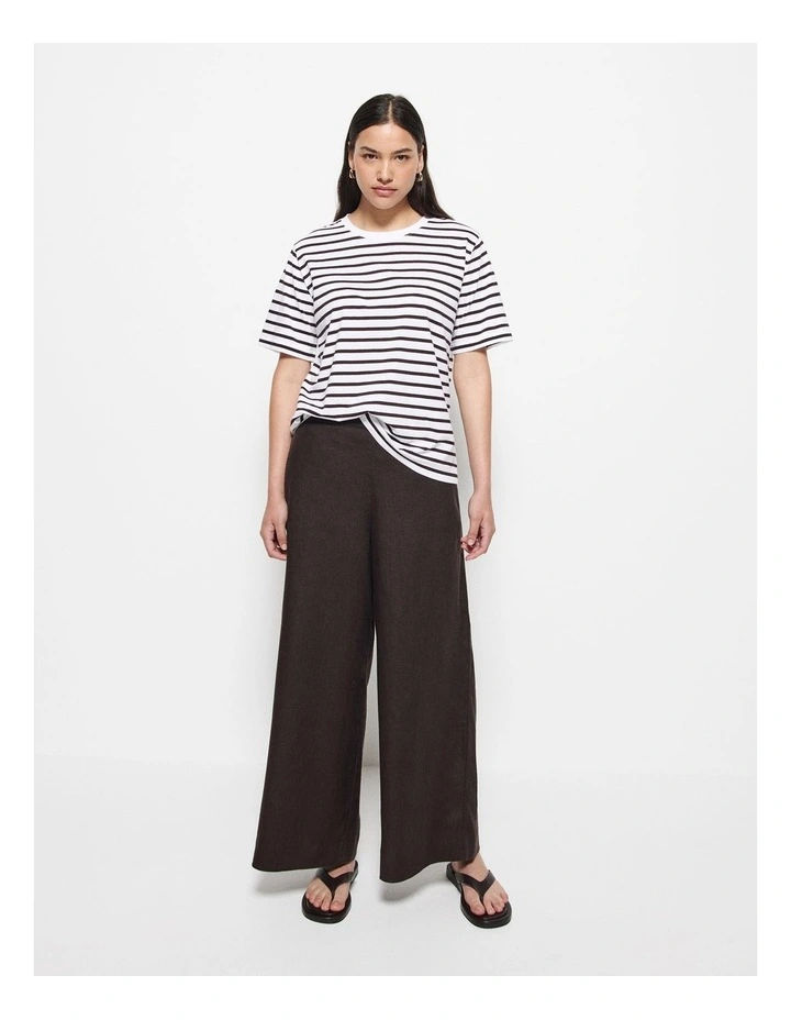 Dani Tee in Bitter Chocolate Stripe image 7