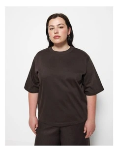 Modern Tee in New Bitter Chocolate