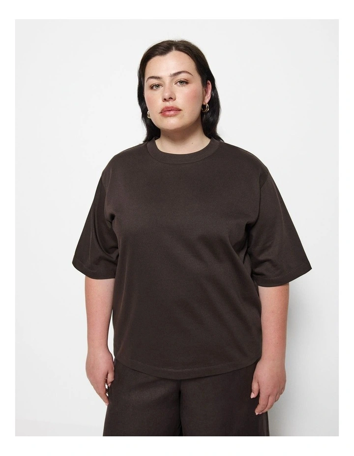 Modern Tee in New Bitter Chocolate image 1