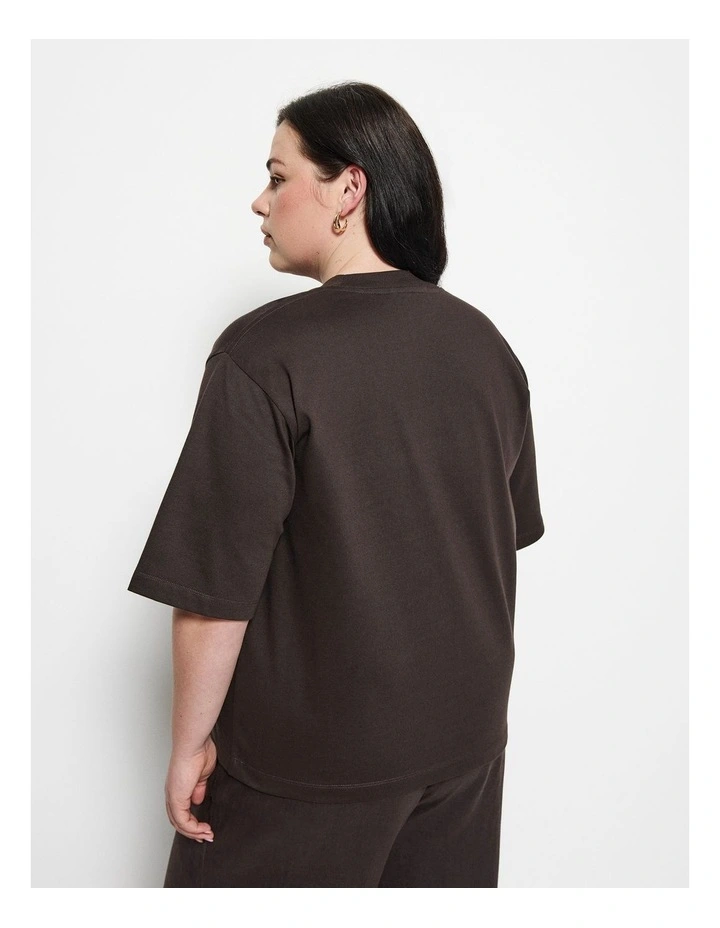 Modern Tee in New Bitter Chocolate image 2