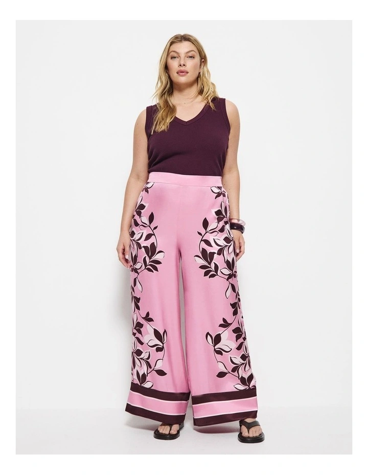 Natalia Pant in Pink Floral image 1