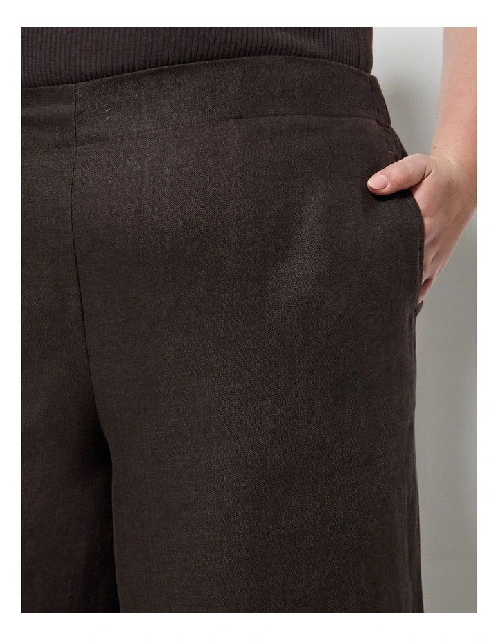 Linen Pant in Bitter Chocolate image 3