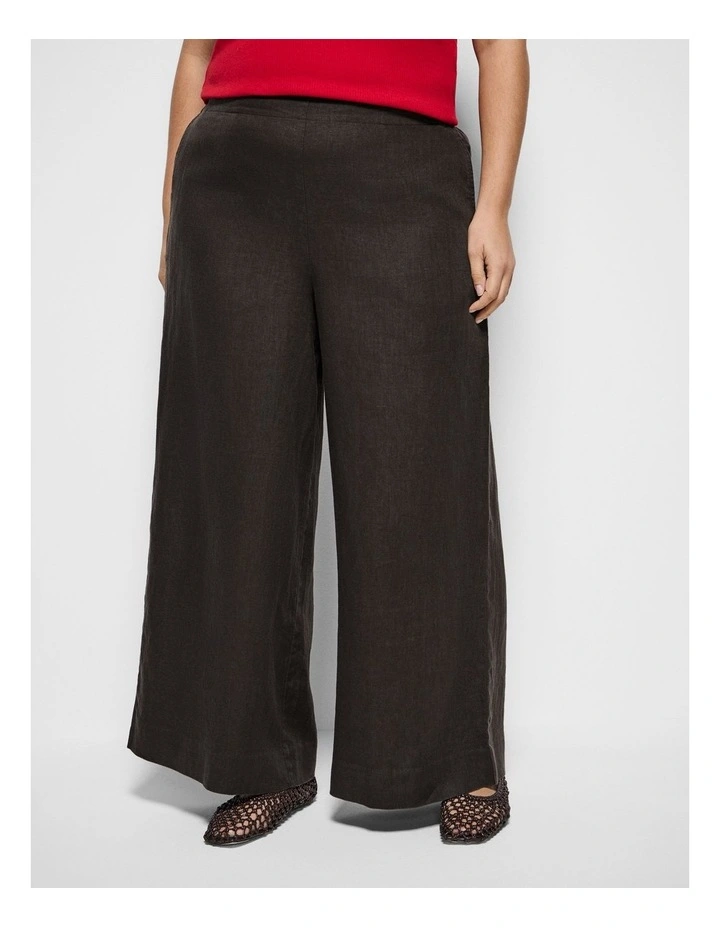 Linen Pant in Bitter Chocolate image 4