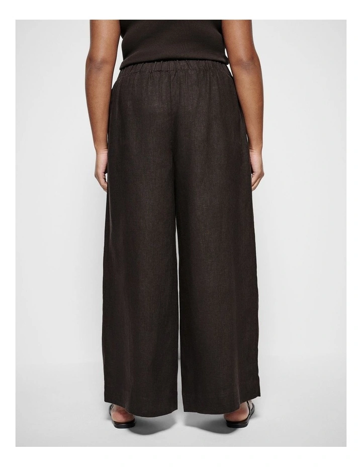 Linen Pant in Bitter Chocolate image 4