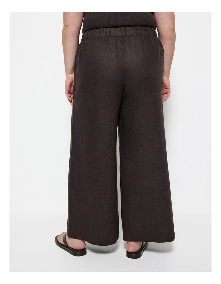 Linen Pant in Bitter Chocolate image 4