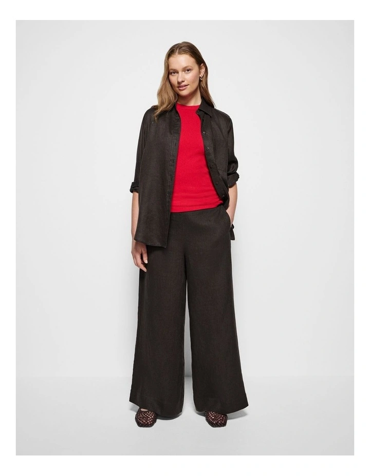 Linen Pant in Bitter Chocolate image 5