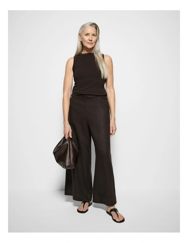 Linen Pant in Bitter Chocolate image 5