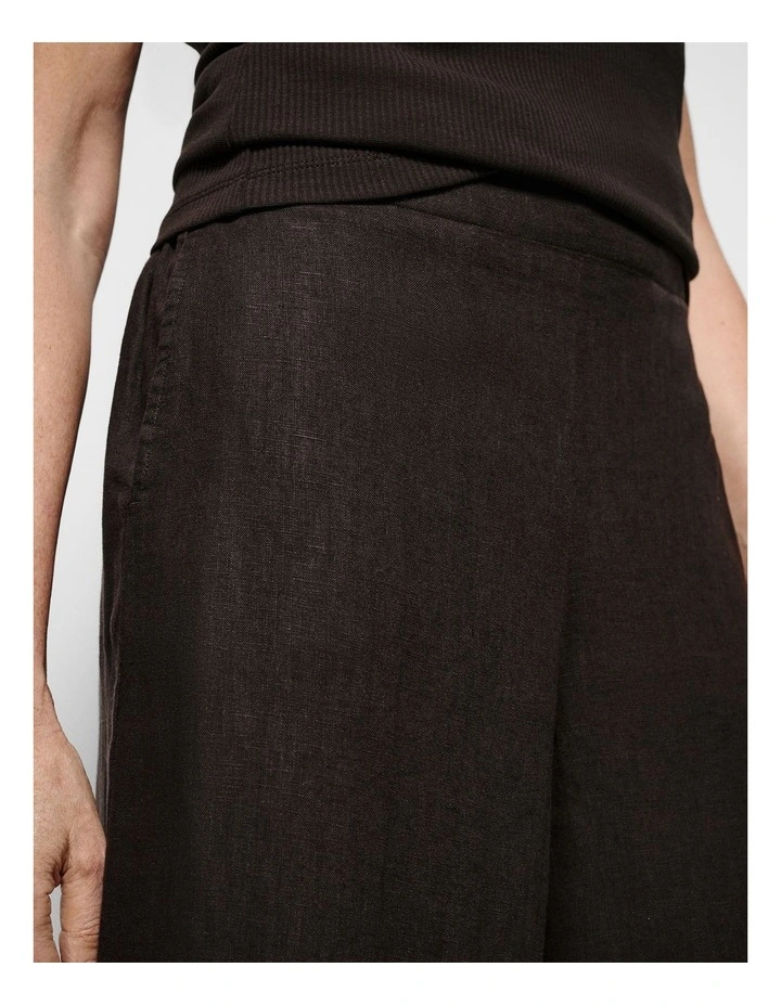 Linen Pant in Bitter Chocolate image 7