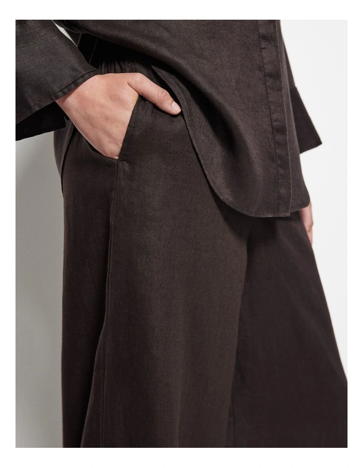 Linen Pant in Bitter Chocolate image 7
