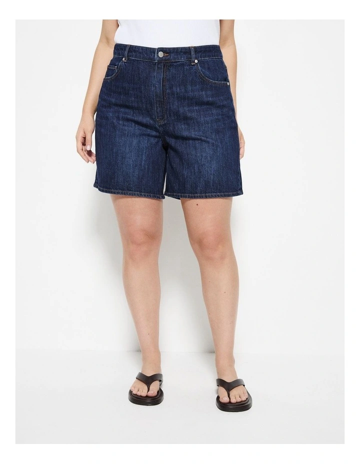Denim Short in Raw Denim image 2