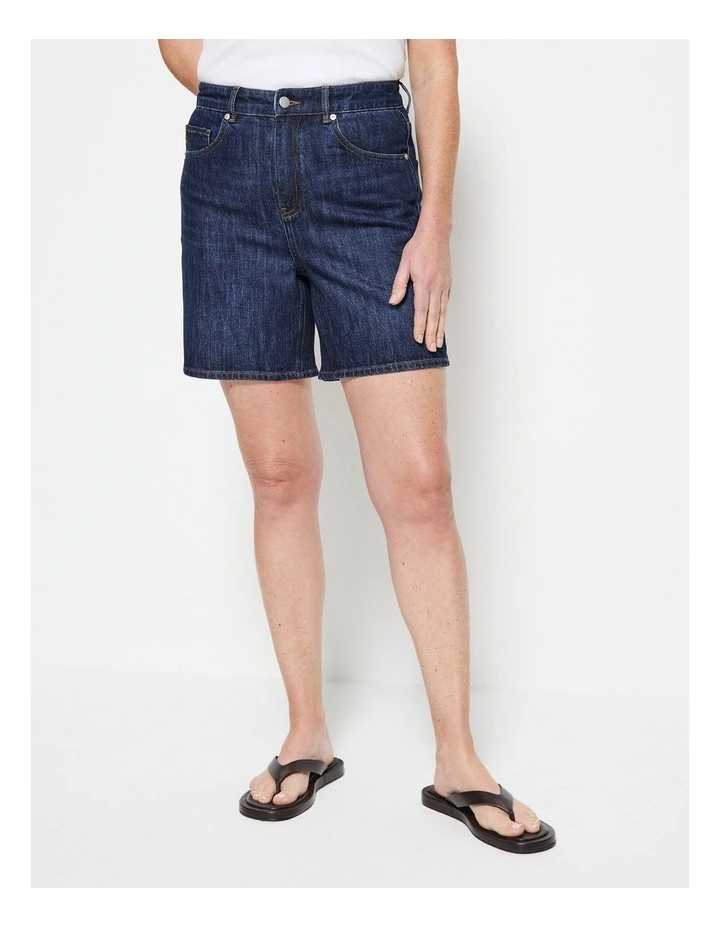 Denim Short in Raw Denim image 6