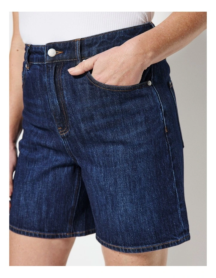 Denim Short in Raw Denim image 7