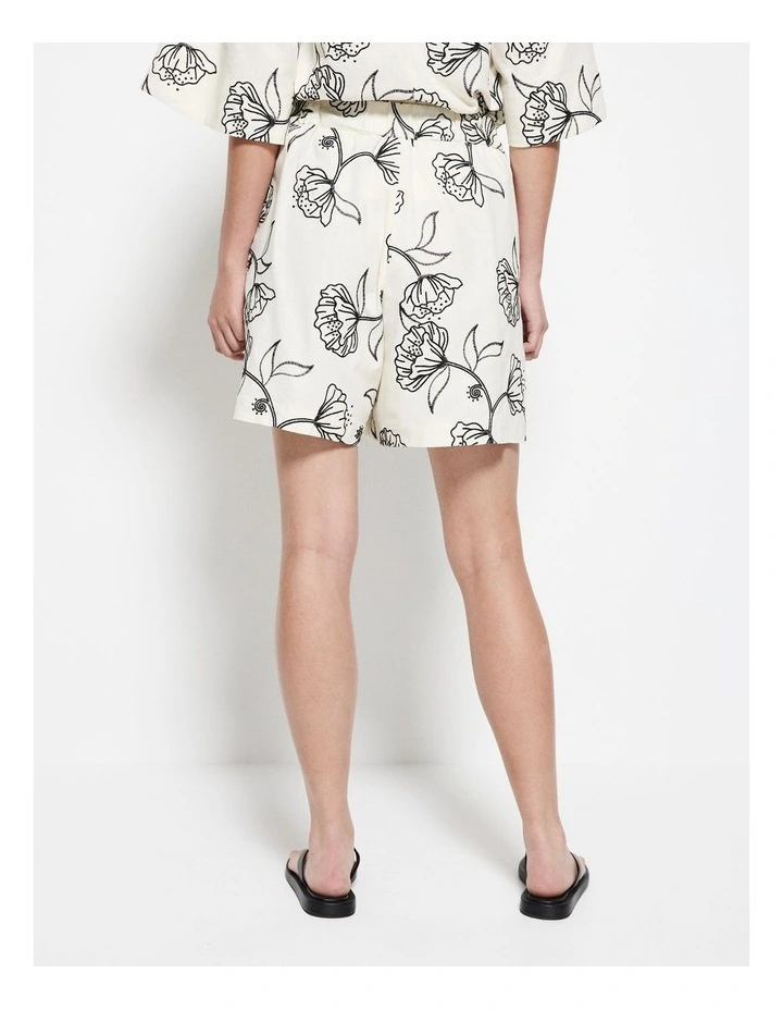 Aurora Short in Almond Floral image 7