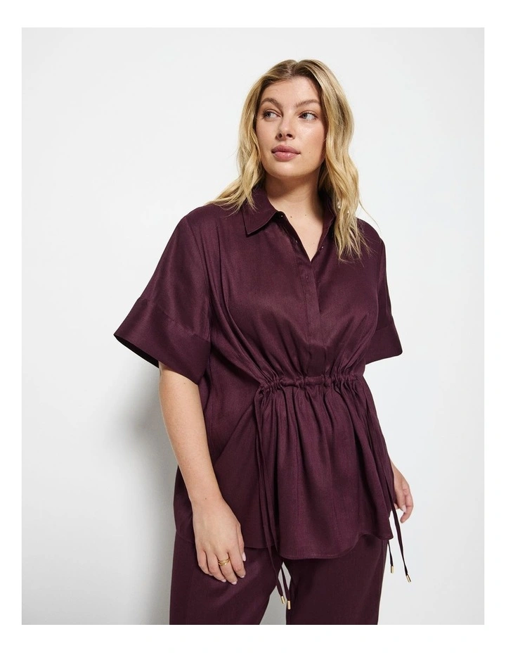 Stephanie Shirt in Plum image 1