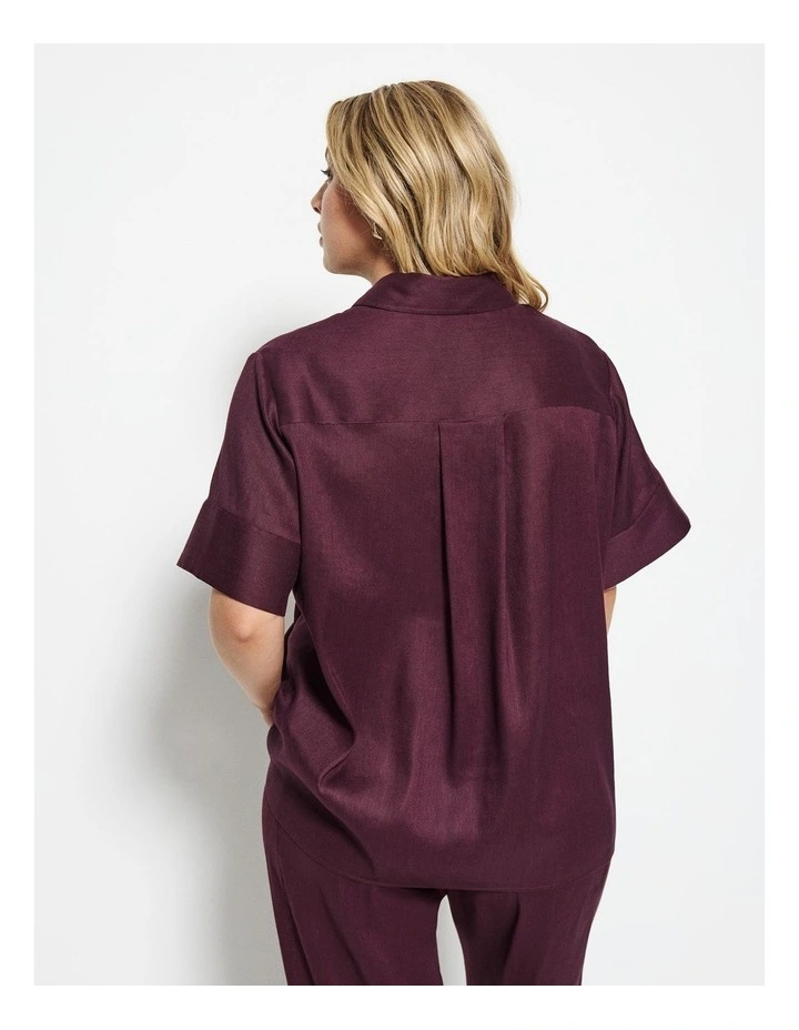 Stephanie Shirt in Plum image 2