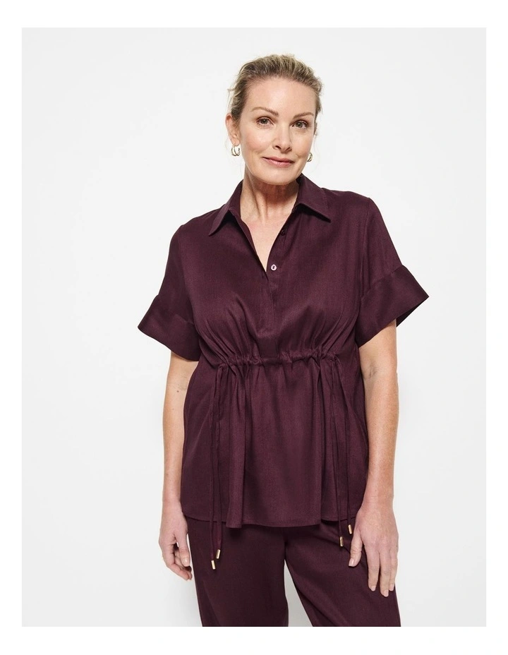Stephanie Shirt in Plum image 6