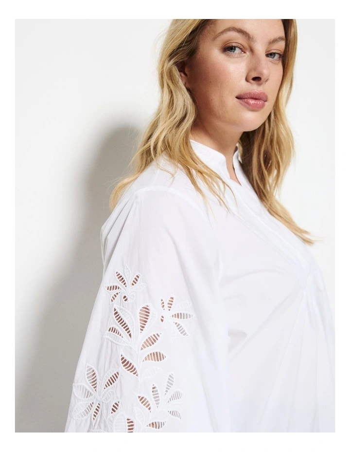 Brienna Shirt in White image 3