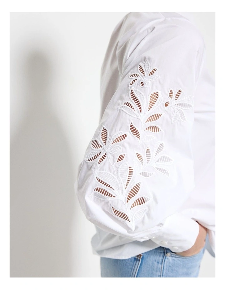Brienna Shirt in White image 6