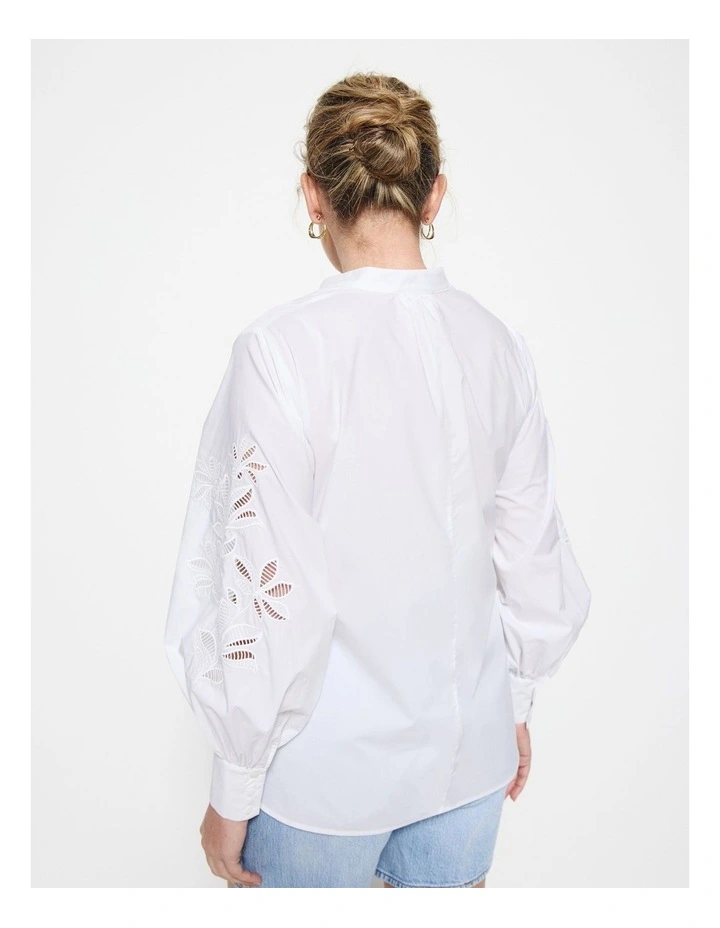 Brienna Shirt in White image 7