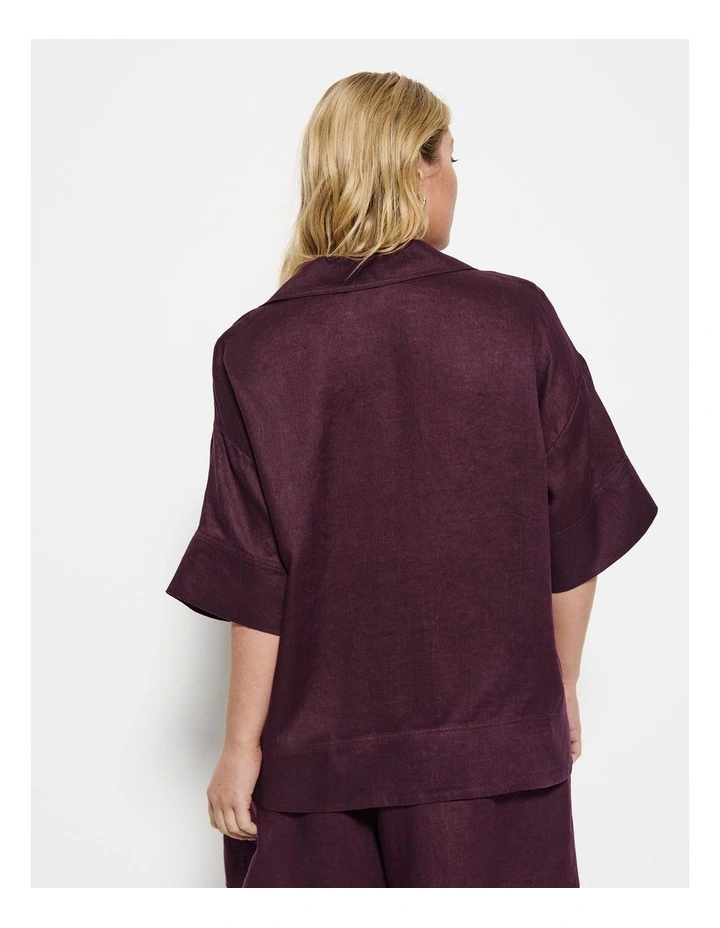 Lucie Top in Plum image 2