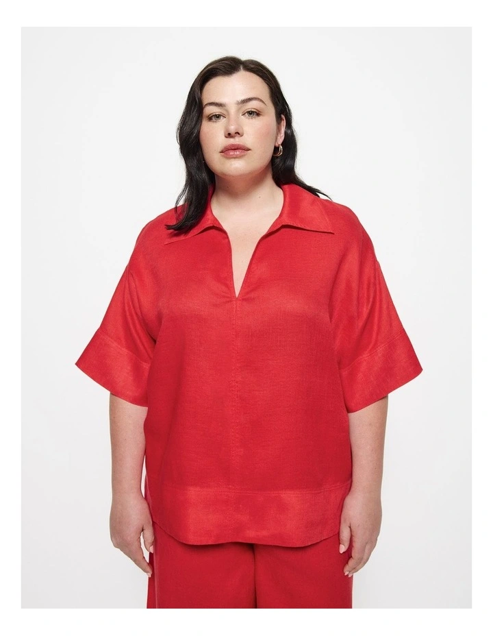 Lucie Top in Cherry image 1