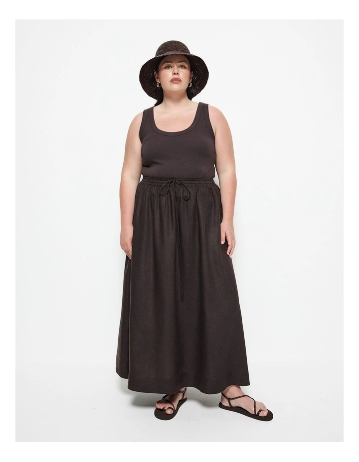 Tara Skirt in Bitter Chocolate image 4