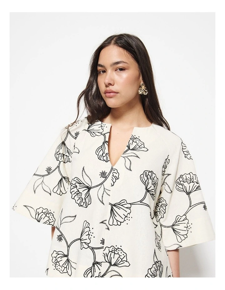 Aurora Shirt in Almond Floral image 5