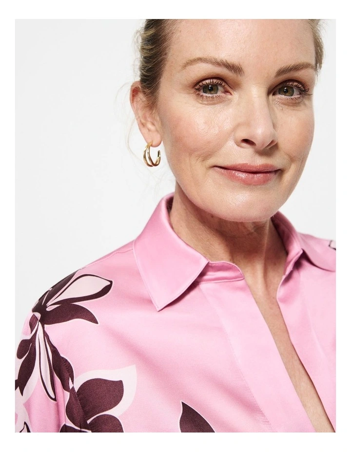 Natalia Top in Pink Floral image 7
