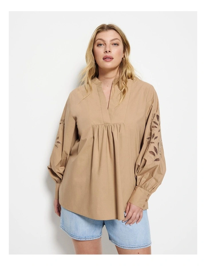 Brienna Shirt in Cinnamon image 1