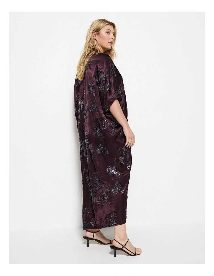 Cleo Dress in Plum image 2