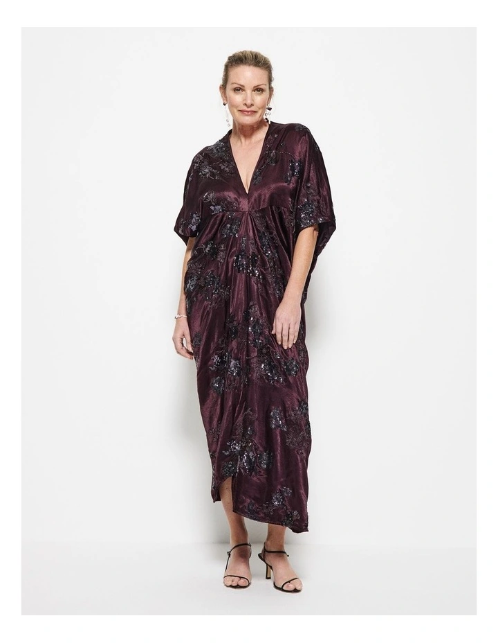 Cleo Dress in Plum image 5