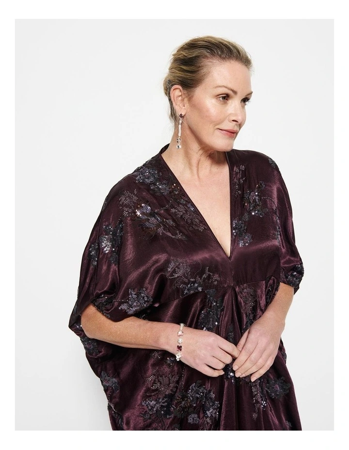 Cleo Dress in Plum image 6