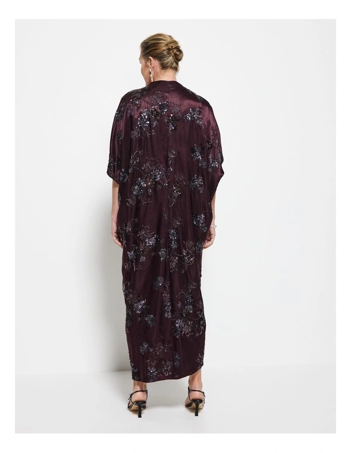 Cleo Dress in Plum image 7