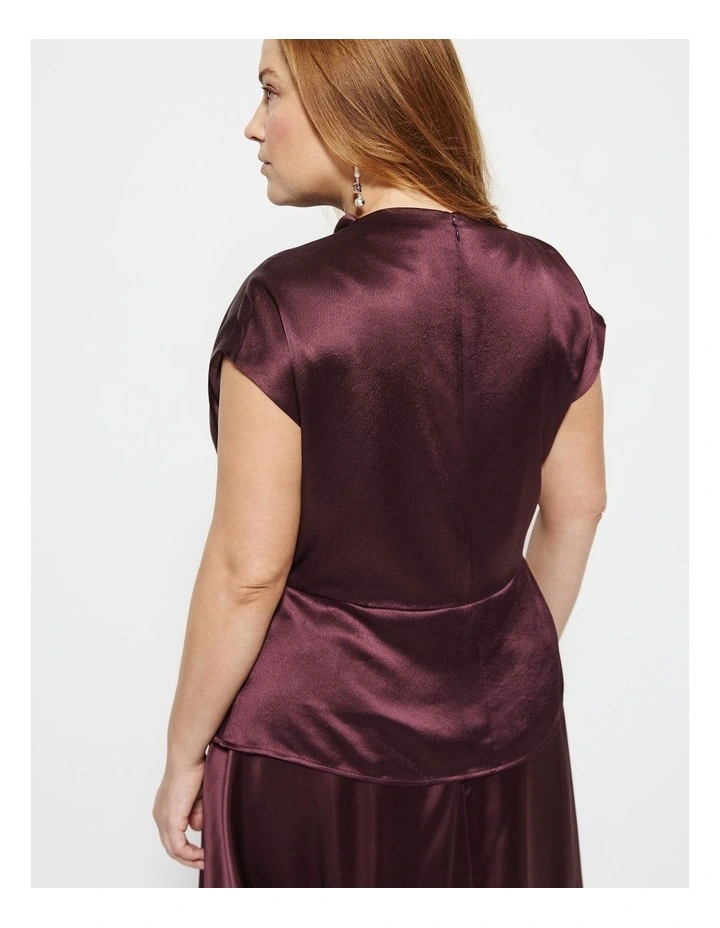 Sophia Top in Plum image 2