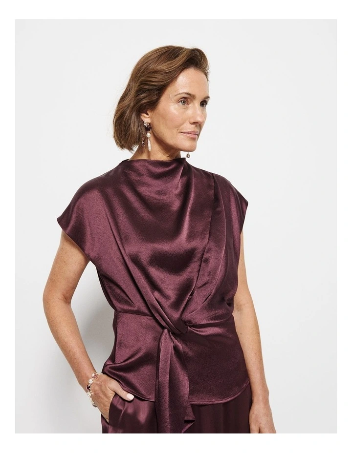 Sophia Top in Plum image 5