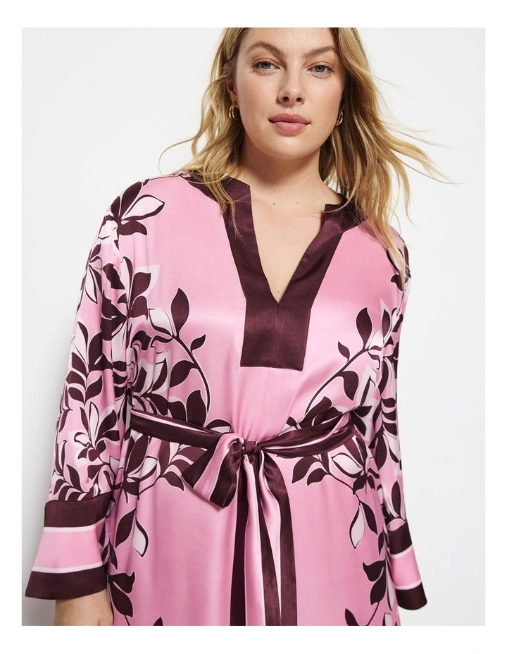 Natalia Dress in Pink Floral image 3