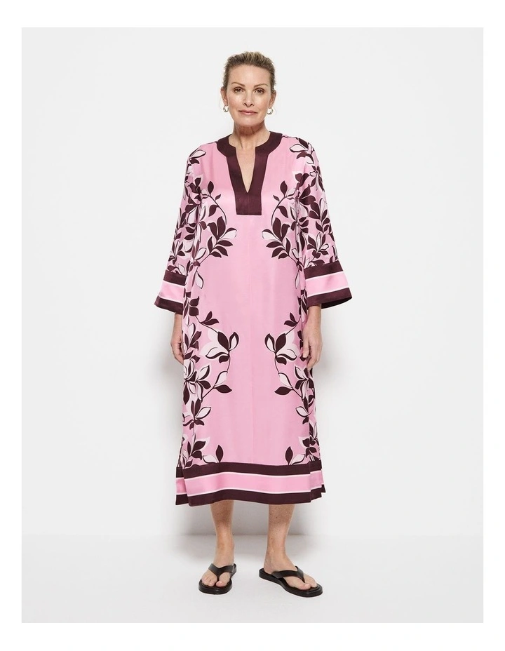 Natalia Dress in Pink Floral image 7