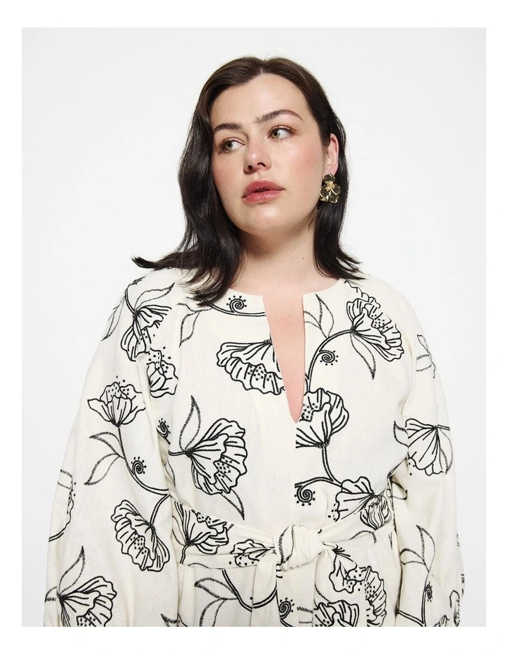 Aurora Floral Dress in Multi image 3