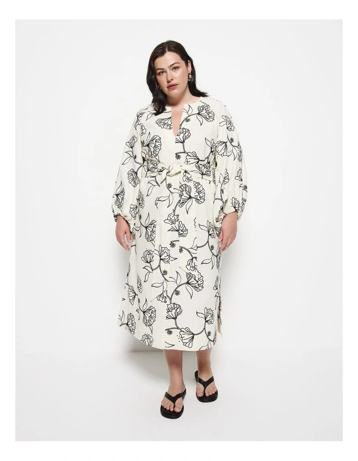 Aurora Floral Dress in Multi image 4