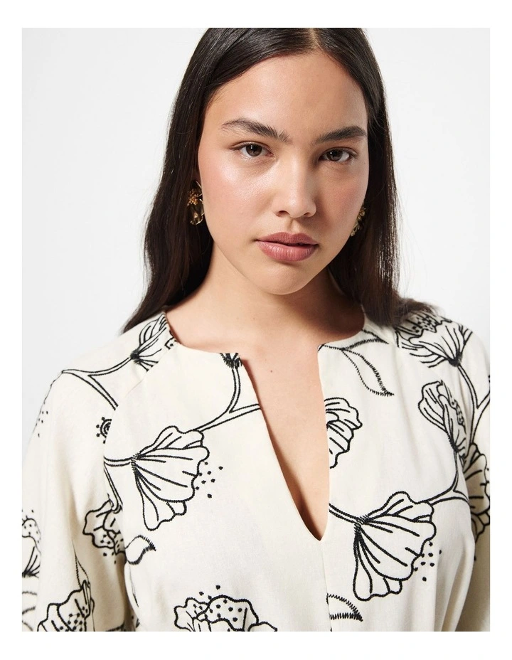 Aurora Floral Dress in Multi image 6