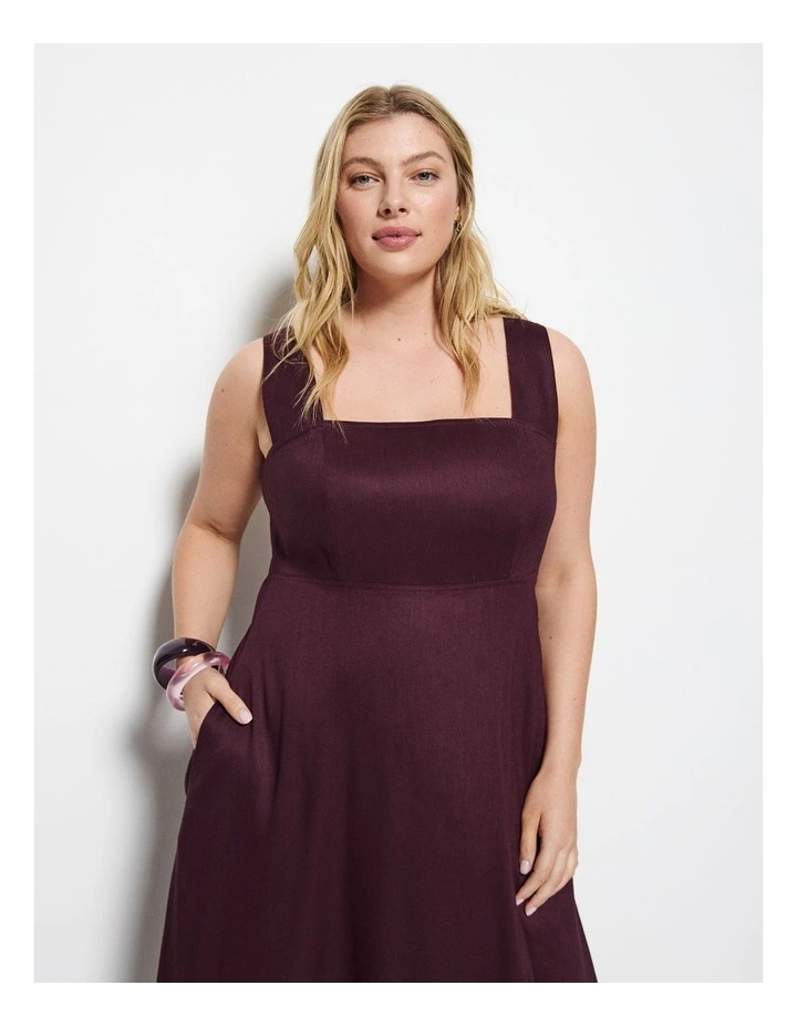 Stephanie Dress in Plum image 3