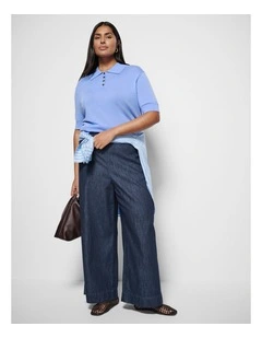 Bella Pant in Raw Denim