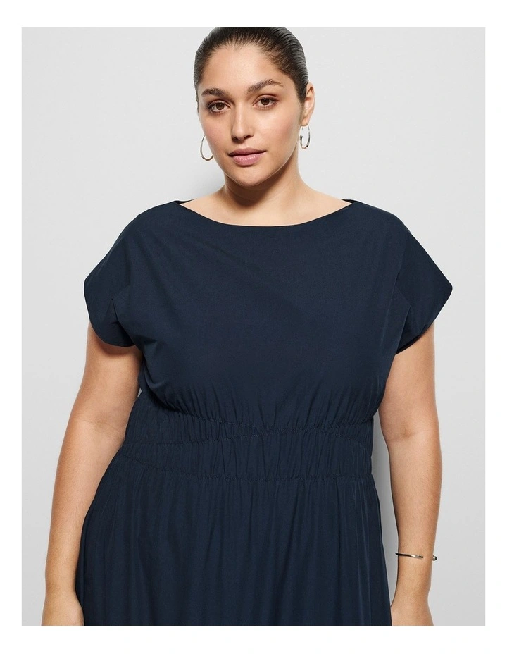 Lorraine Dress in True Navy image 2