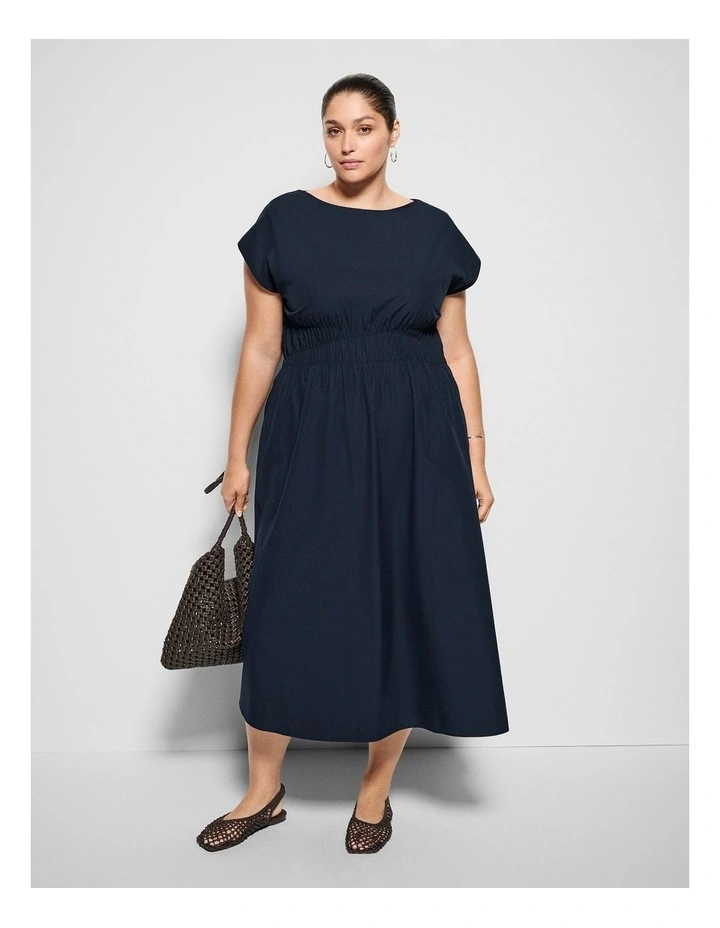 Lorraine Dress in True Navy image 4