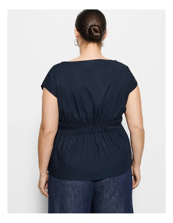 Lorraine Top in True Navy image 3