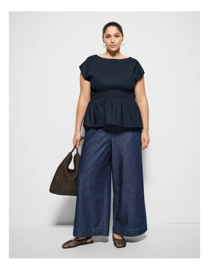 Lorraine Top in True Navy image 4