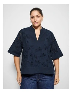 Audra Top in True Navy