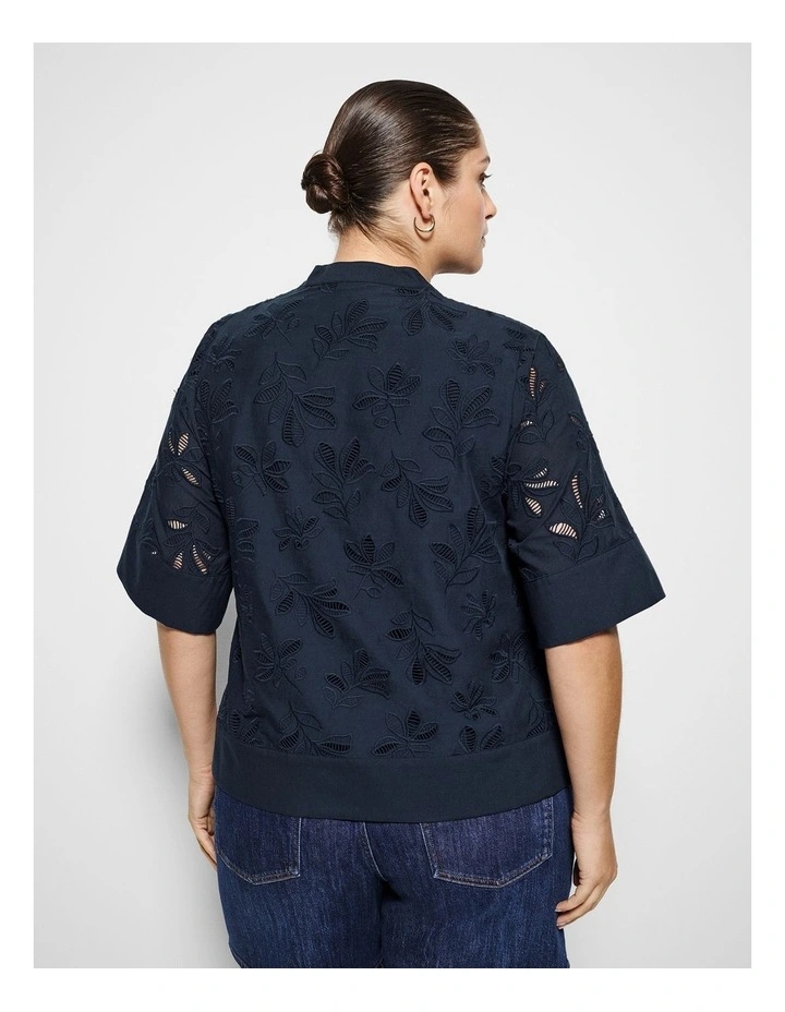 Audra Top in True Navy image 2